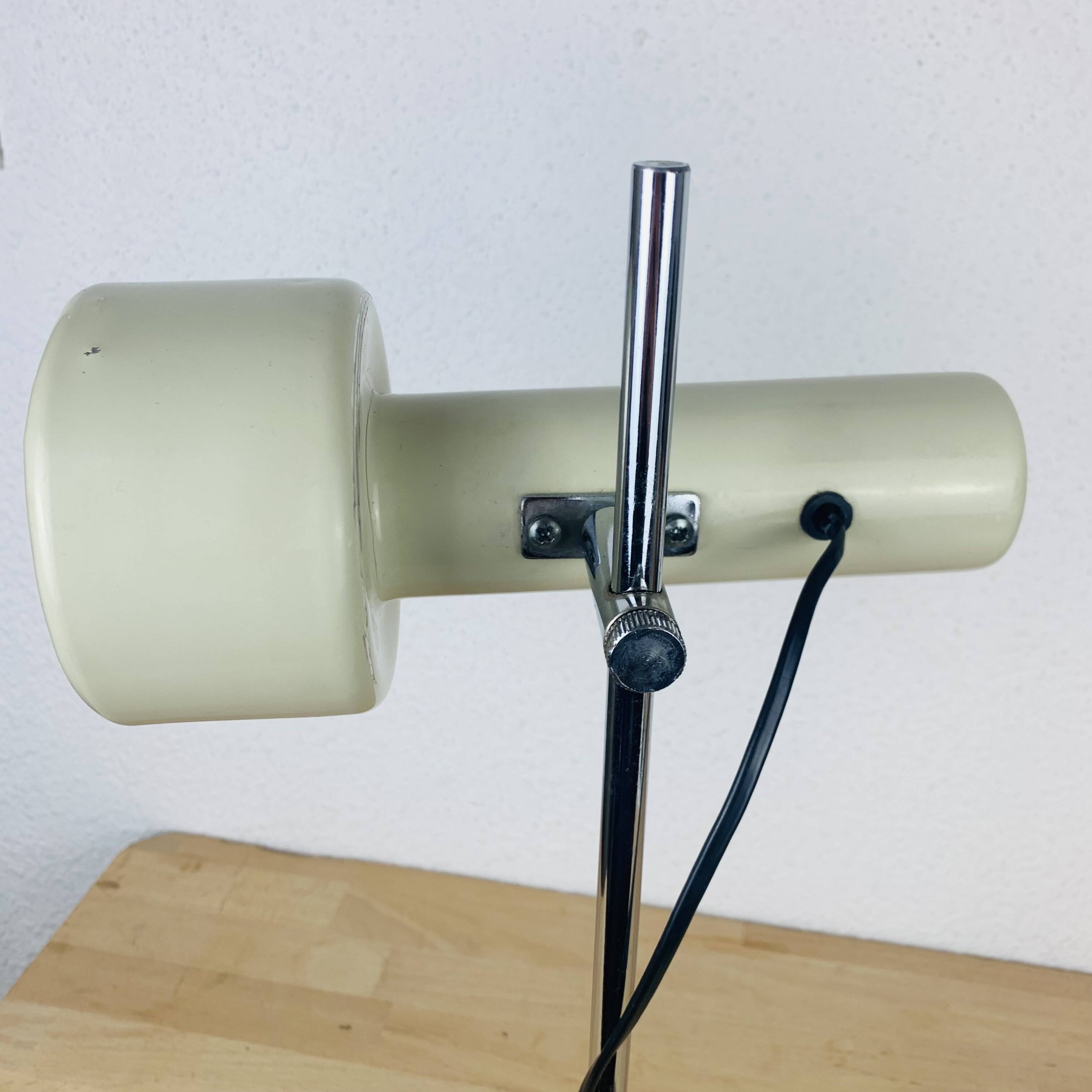 Desk spot lamp, 1950s, beige metal
