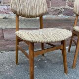 4 scandinavian chairs 1970