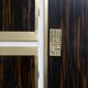 Luciano Frigerio Mid-Century Modern Italian Brass and Walnut Wardrobe, 1970