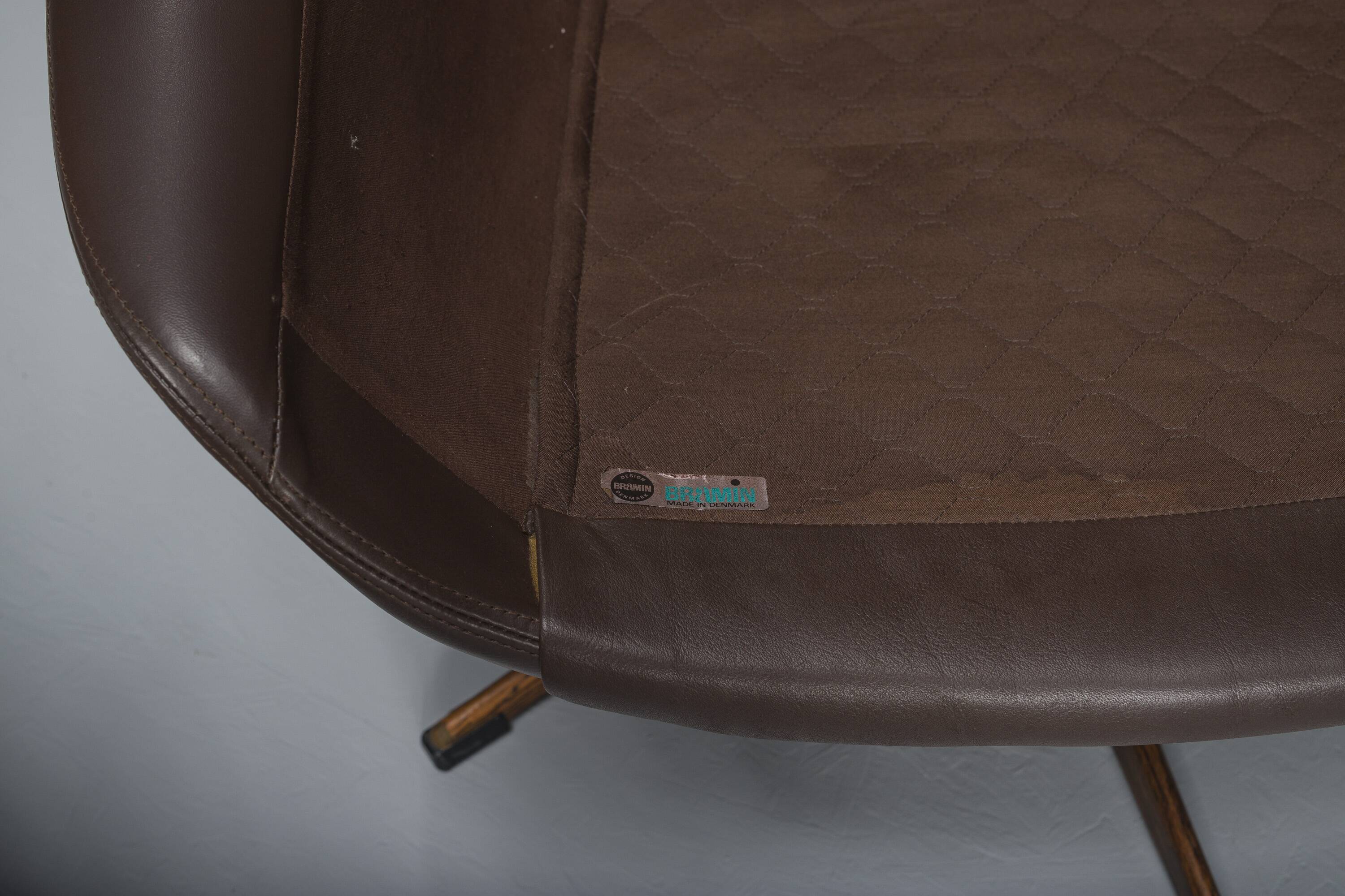 Scandinavian Swivel Armchairs by HW Klein for Bramin, 1960s, Set of 4