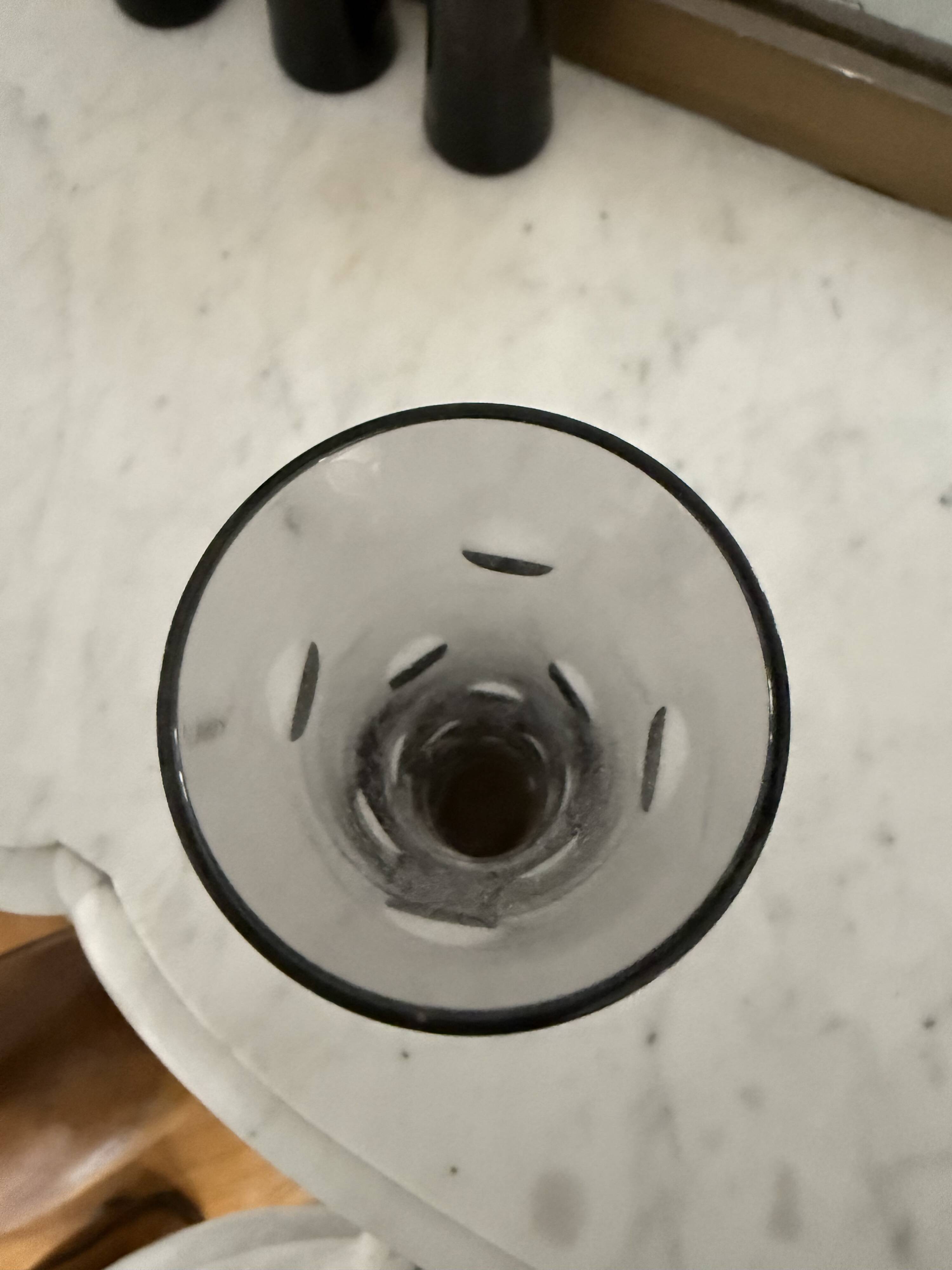 St Louis crystal flute