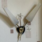 Large Pair of Vintage 70s Wall Lights