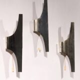 Mid-Century Silver Wall Lamp by Wilhelm Braun Feldweg – Doria Leuchten, Ger