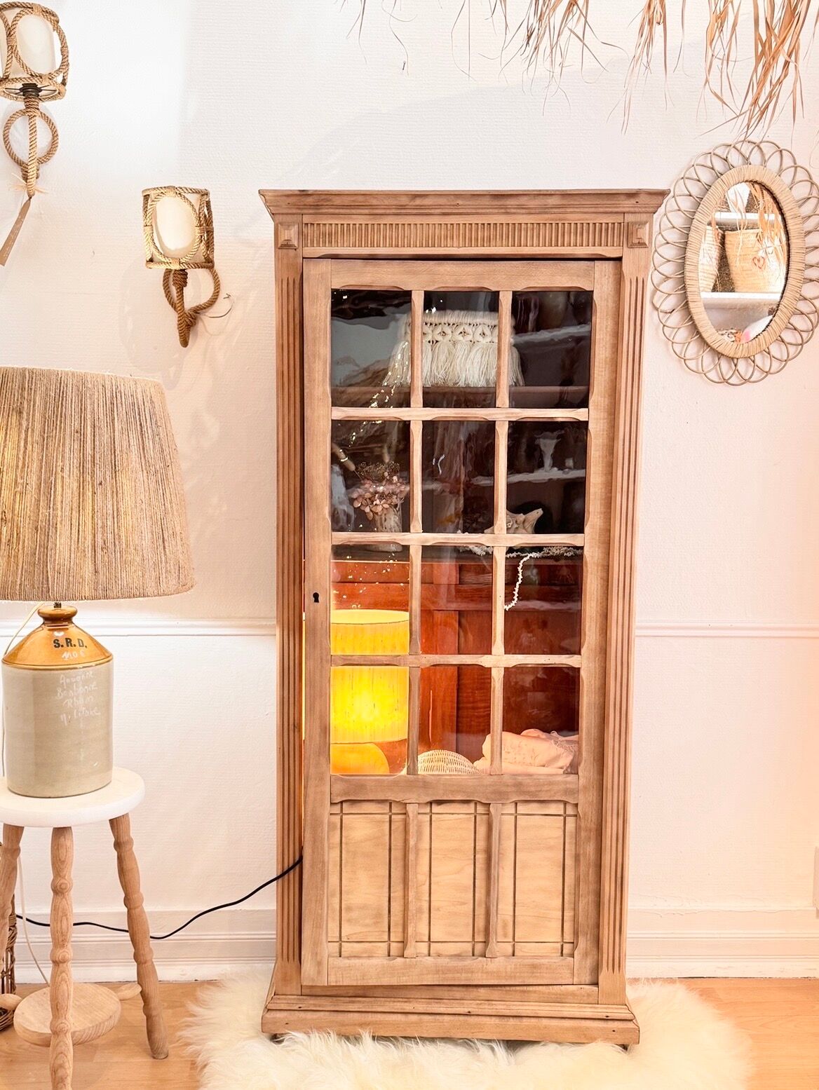 armoire parisienne vitrée