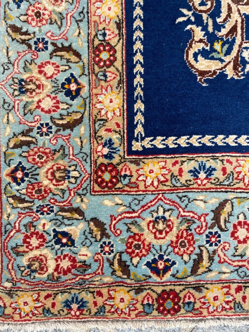 Persian carpet Ghoom wool and silk 138x214 cm