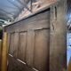 Very beautiful and old carved wooden wardrobe from the 19th century, small size, height 211 cm.