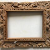Carved wooden frame