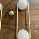 Suspension B lux white gold C ball s2 matte brass