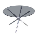Vintage chrome foot round table