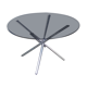 Vintage chrome foot round table