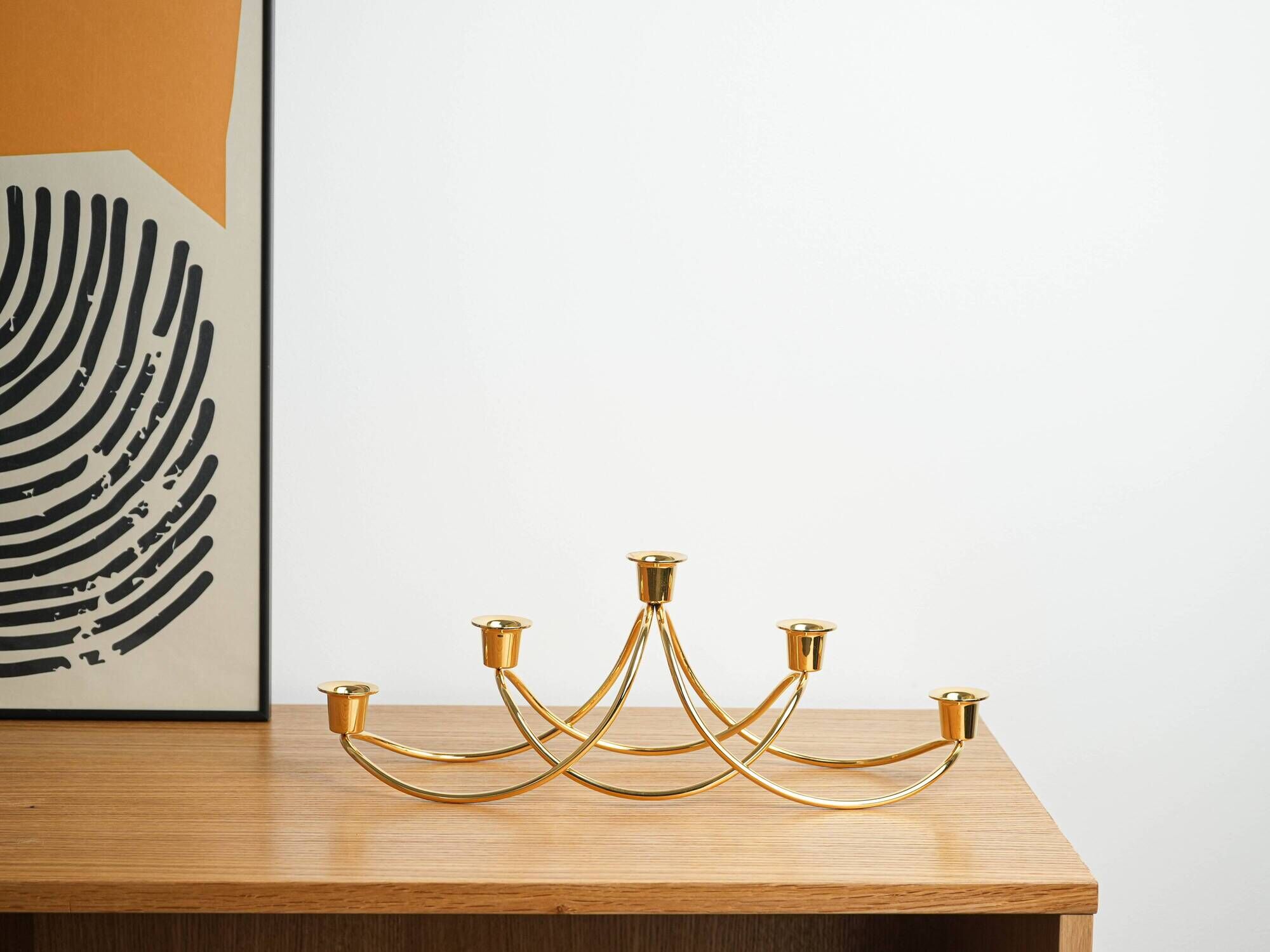 Five-arm candlestick by Georg Jensen,, Denmark, 1970