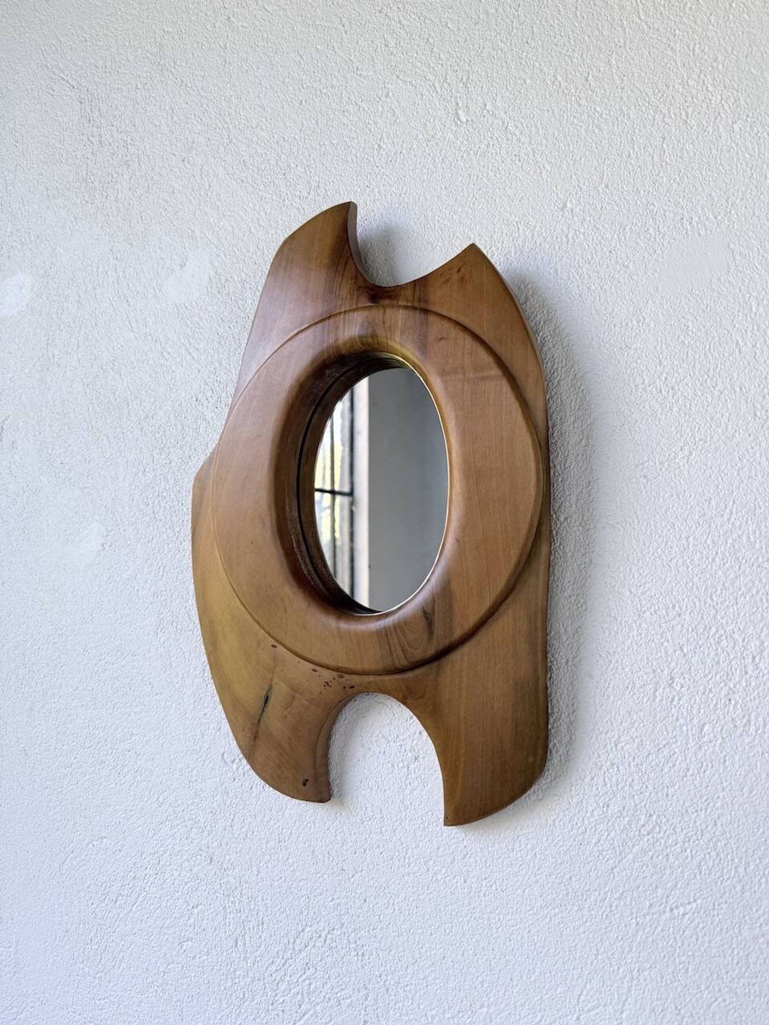 Organic walnut mirror 1960