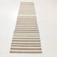 Brown Beige Striped Vintage Kilim Runner Rug, 78x330Cm
