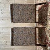 Pair of English / Art Deco style wingback armchairs