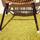 Pair of lounge rattan armchairs by D. Van Sliedregt / R. Noordwolde. Vintage