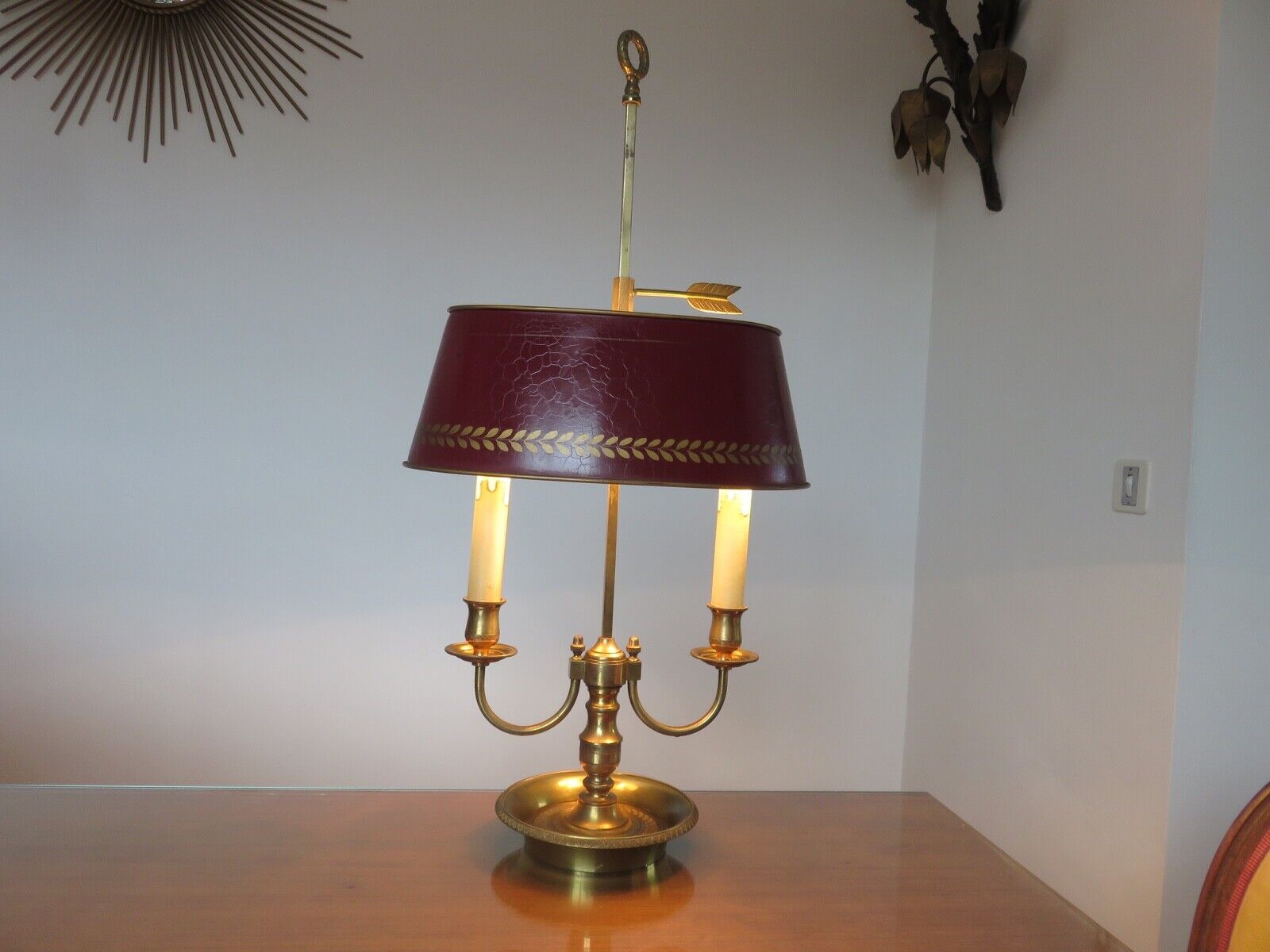 Lampe bouillotte style empire edition Lucien Gau