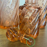 Set of 3 toilet garniture flacons from the late 19th century.