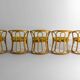 Funky set of five 60s bamboo chairs