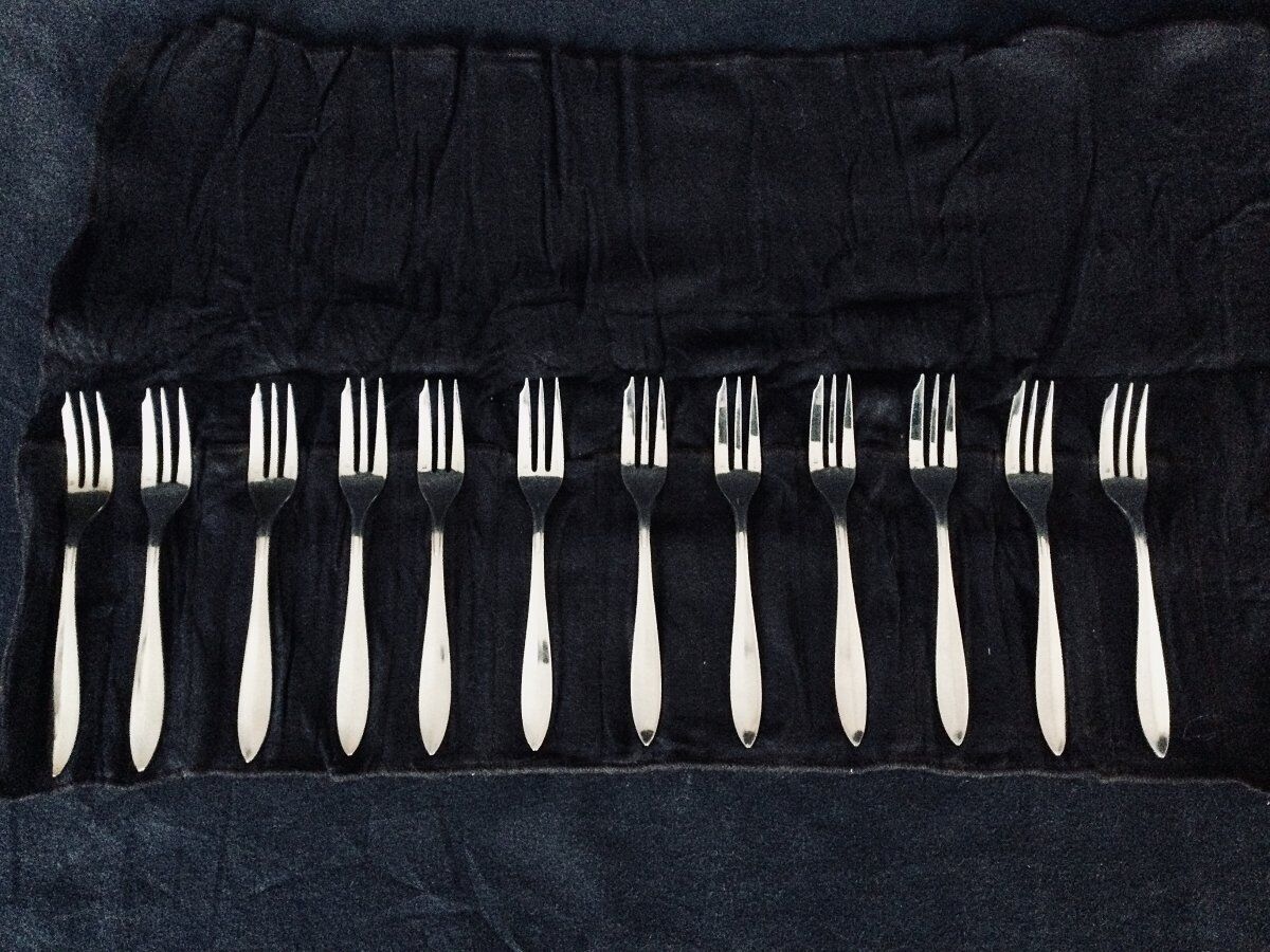 Christofle 12 art deco forks