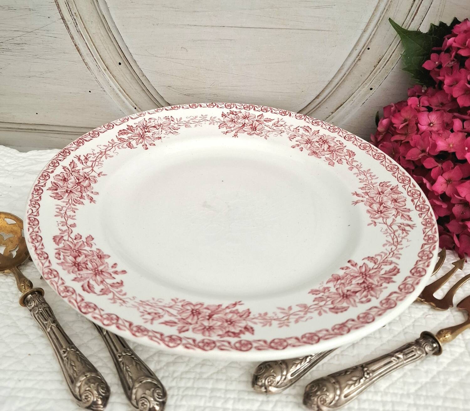 Ironstone earthenware plate