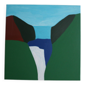 Peinture sur toile "Cascade" signée