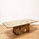 Gray/khaki marble coffee table