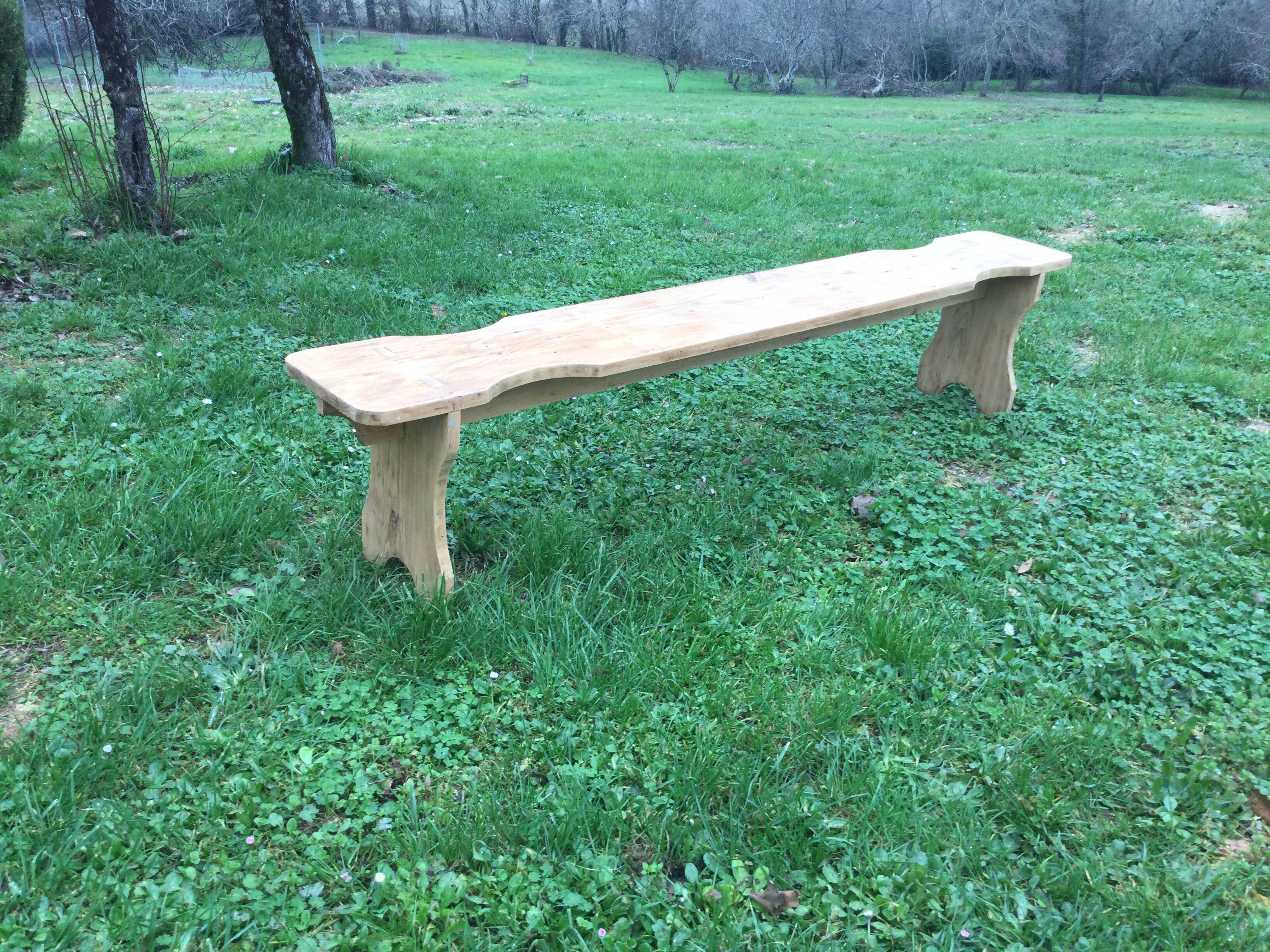 Large old fir bench