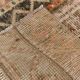 2x9 Vintage Brown & Cream Turkish Runner Rug, 60x263Cm