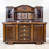 Vintage Buffet in Oak Burl, 1930s