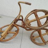 Porte-plante rotin
