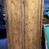Large old pine cabinet