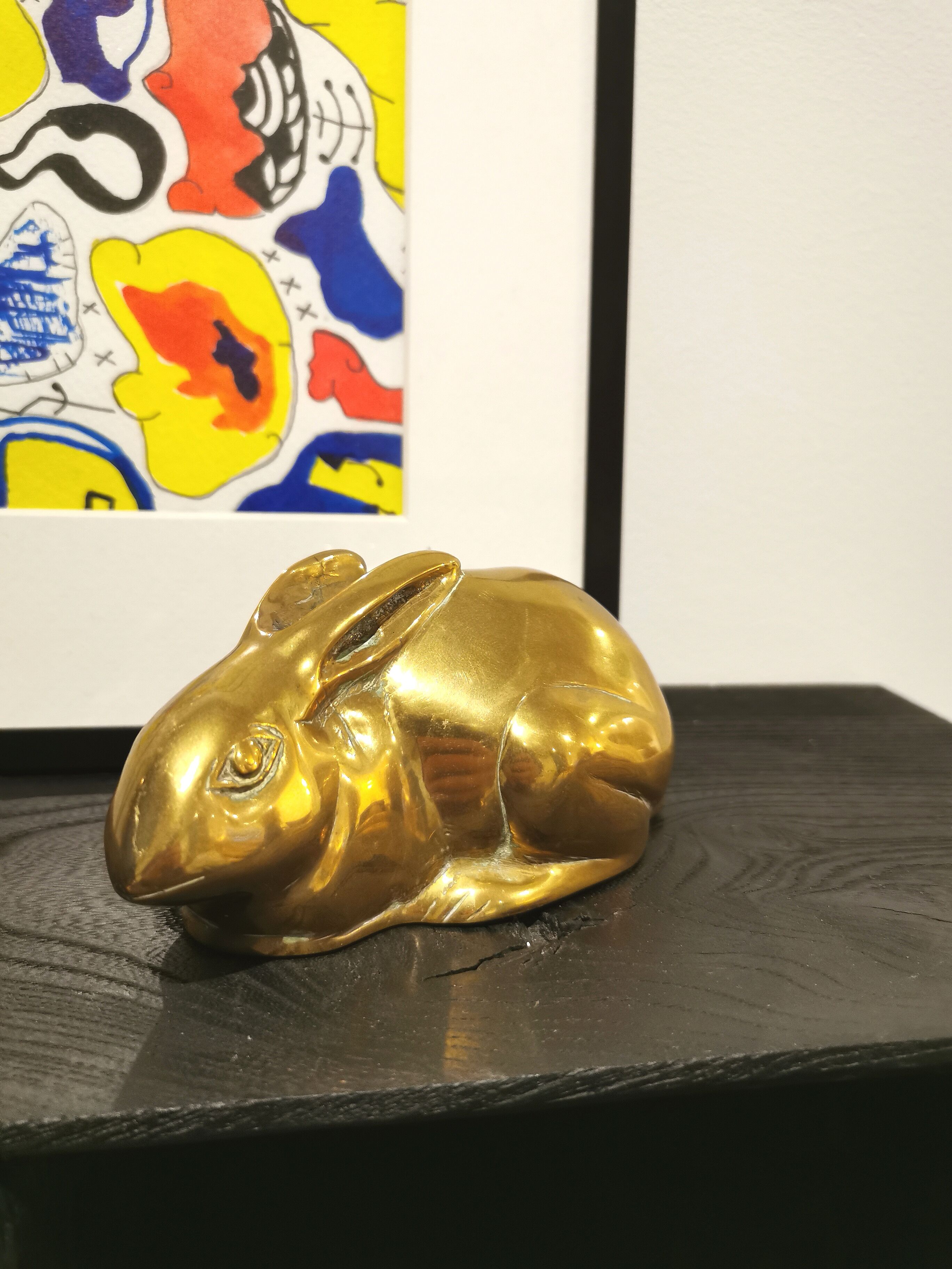 Lapin en laiton