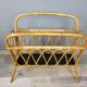60s magazine holders in rattan and black formica