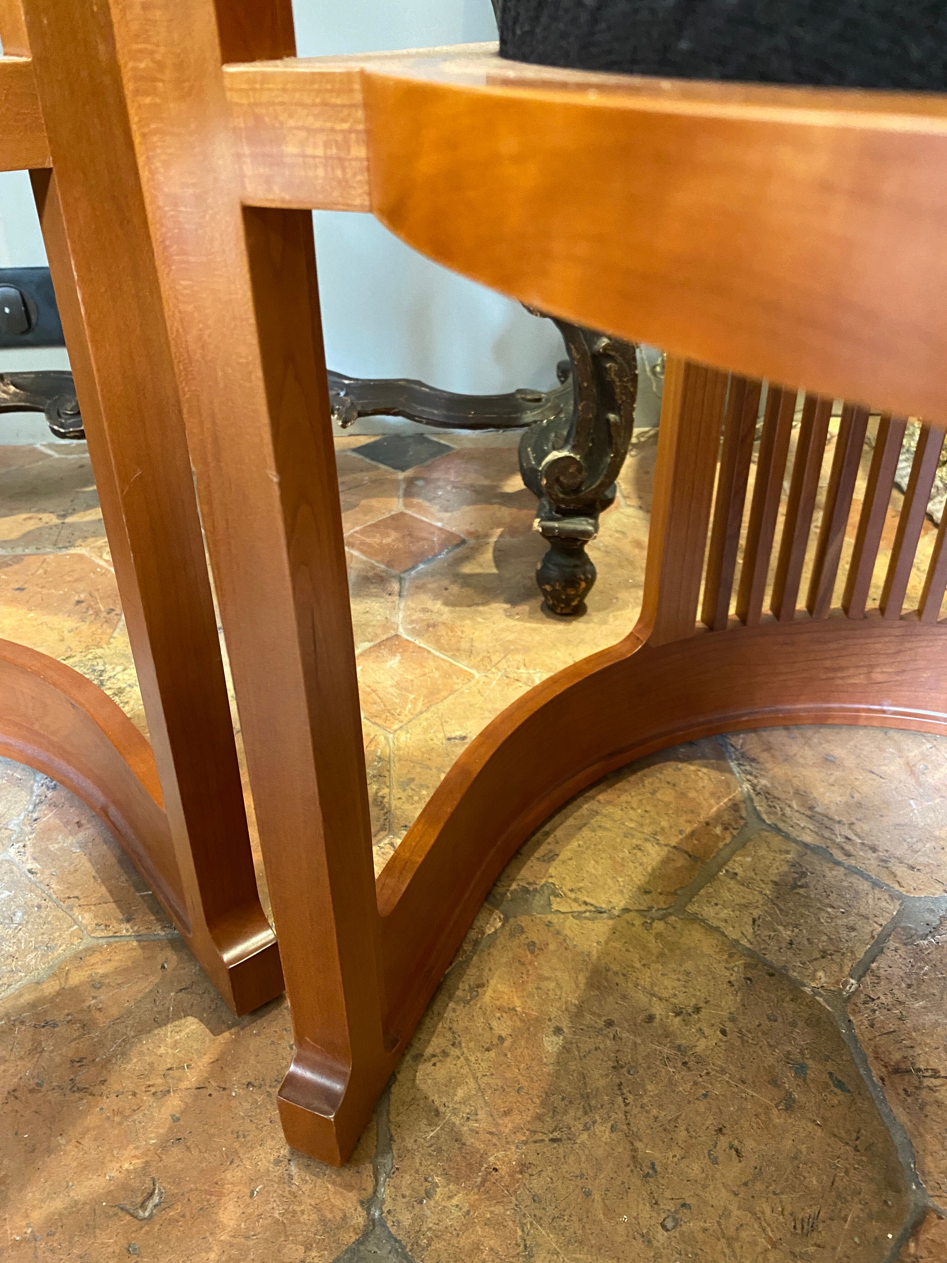 Pair of armchairs by Frank Lloyd Wright, Cassina edition