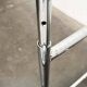 Minimalist chrome table for office or dining room by Egon Eiermann for Wieland.