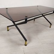 Table basse vintage verre