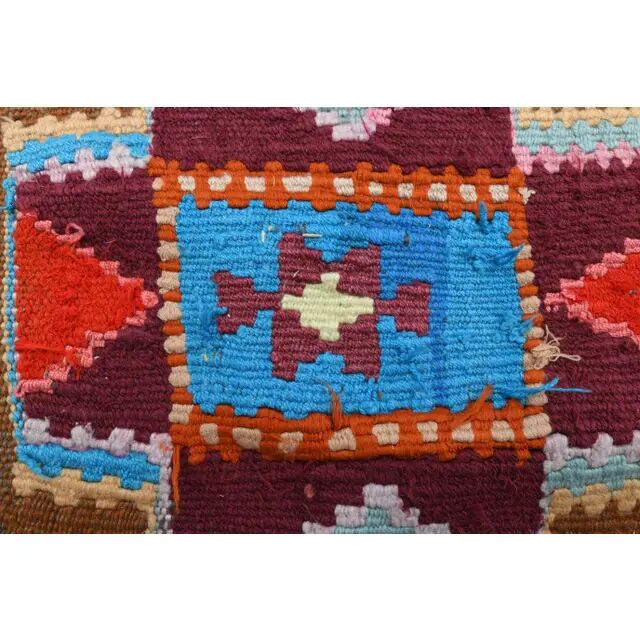 Vintage Turkish Oushak Handmade Wool Cotton Beige Runner Rug 116x282