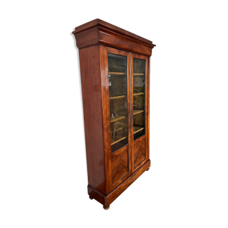 Louis Philippe style mahogany display cabinet