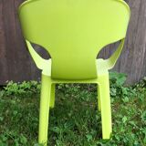 Children's armchair chair rita design by joan gaspar vintage green plastic