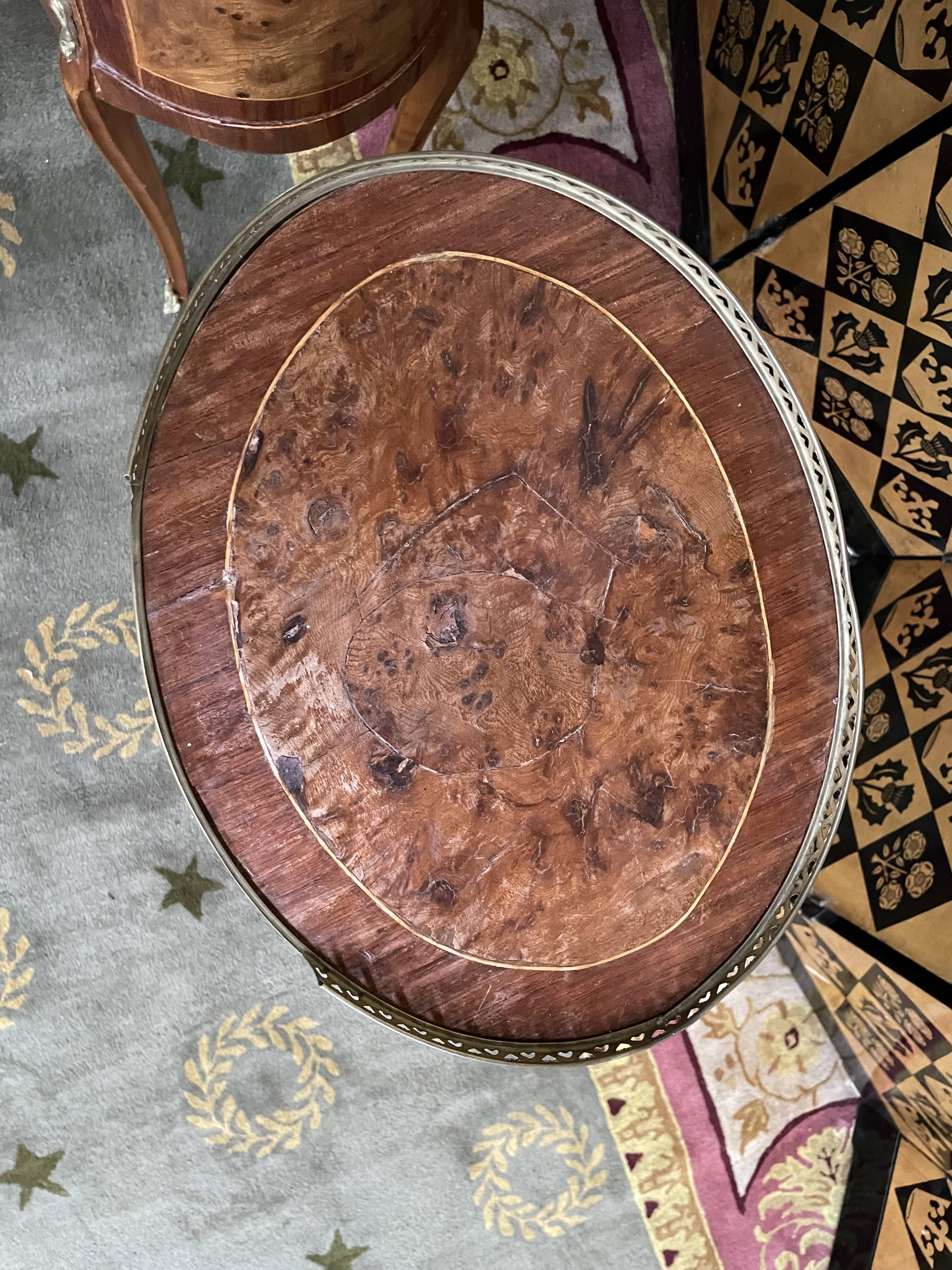 Pair of Louis XV marquetry bedside tables