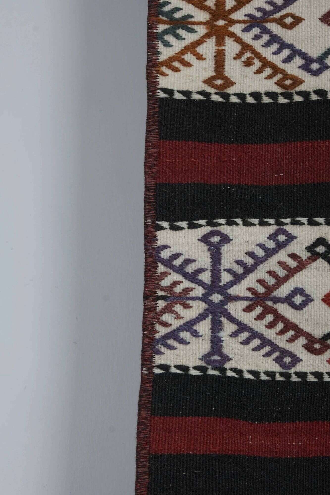 Vintage Turkish hallway rug 64x894 cm