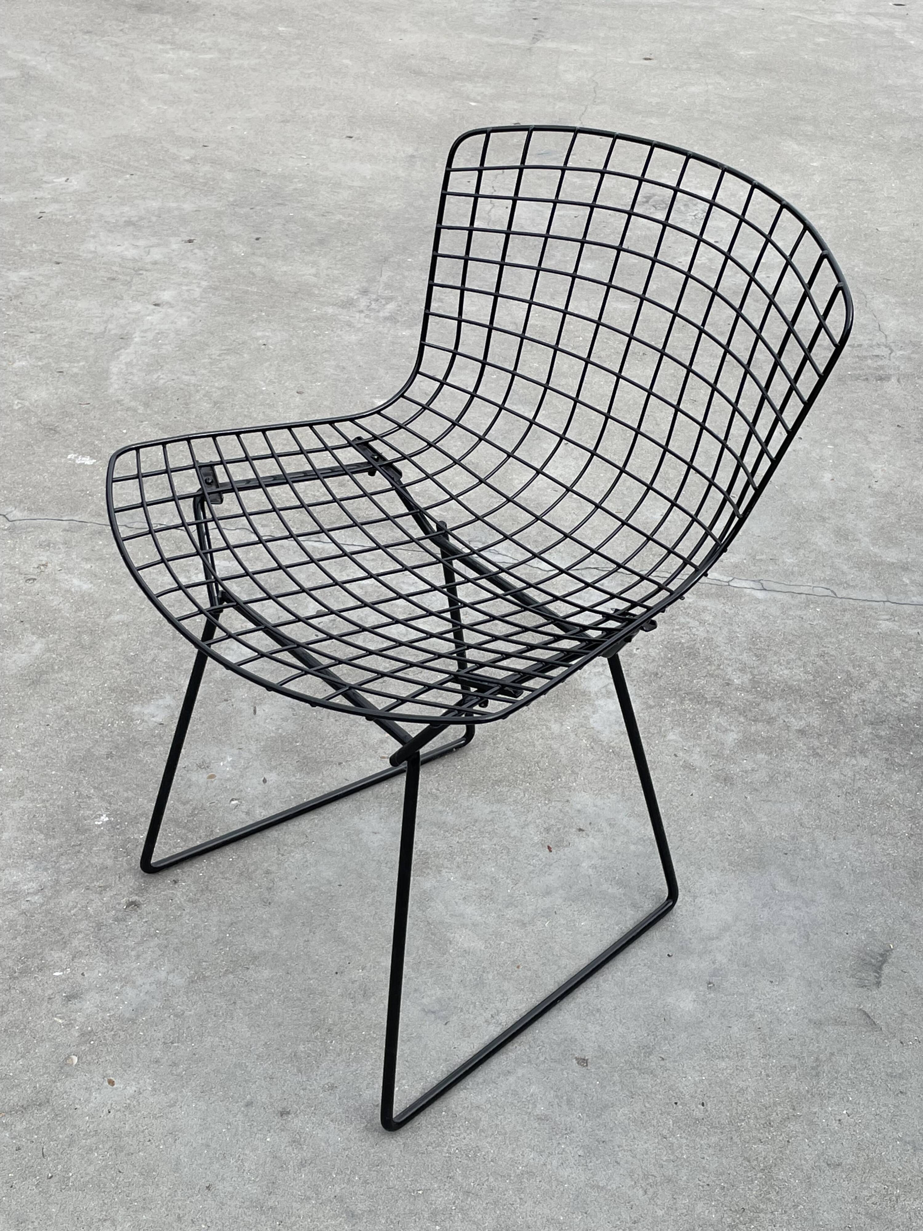 Harry Bertoia Chair 420 "wire" Knoll International in black