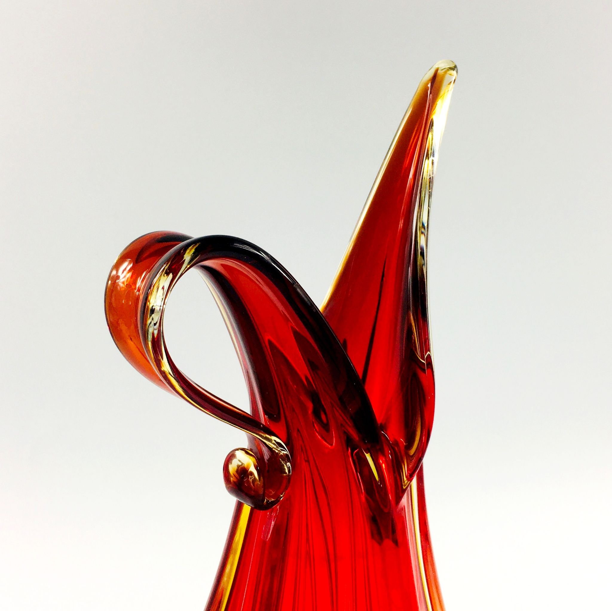 Mid-century murano art glass pitcher, italy, 1960s
