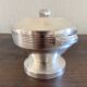 Art Deco silver-plated sugar bowl and sweet jar