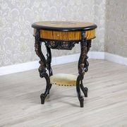 Inlaid Sewing Table in Various Woods, 1890s