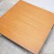 Vintage square modernist coffee table in teak and metal