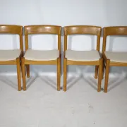 Danish Design Chairs in Teak by H.W. Klein for Bramin, Set of 4, 1960s