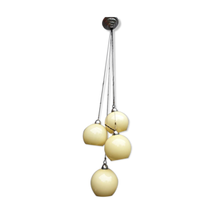 lustre 4 globes verre