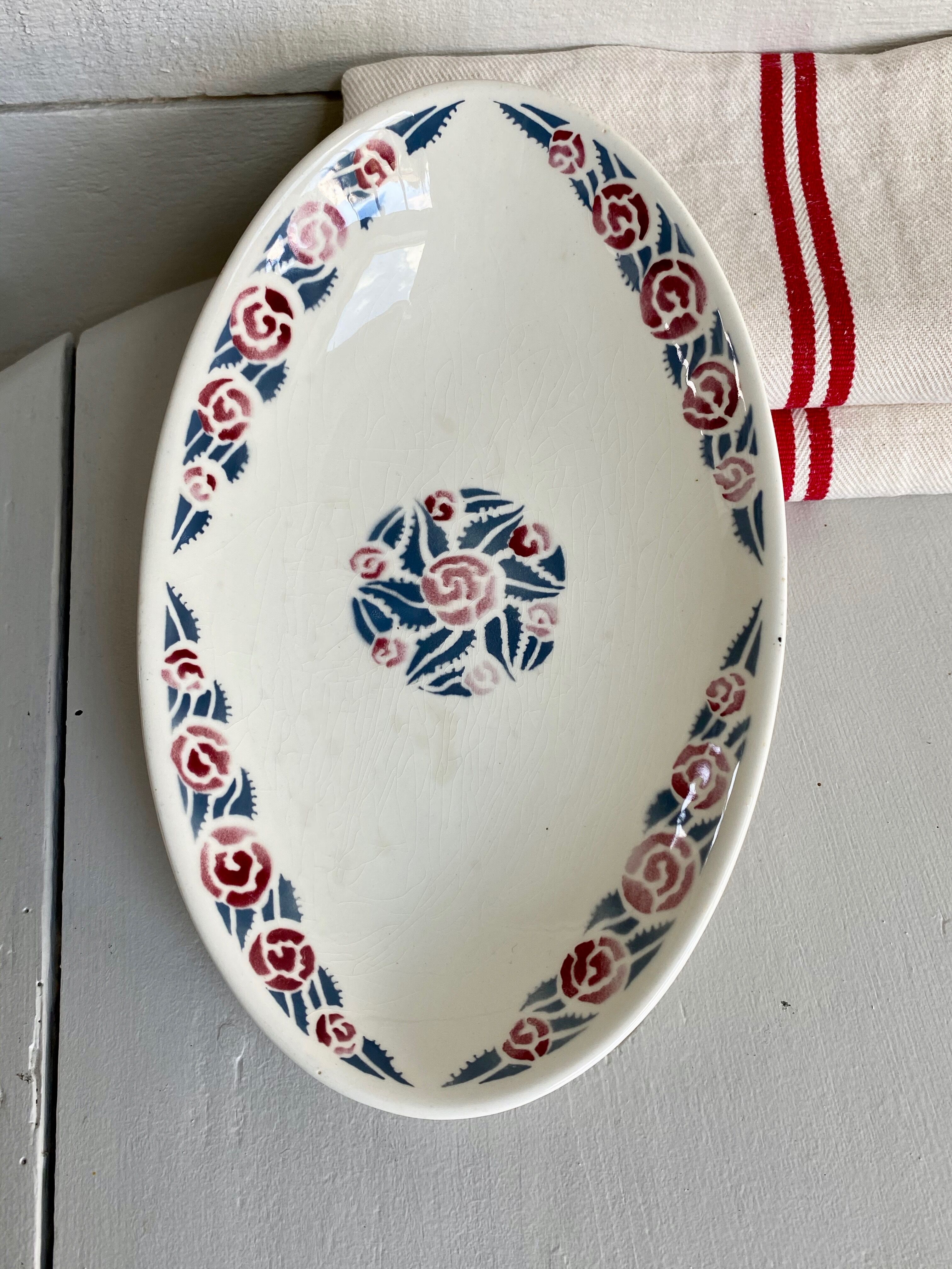 Duo of old badonviller dishes