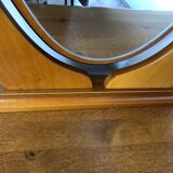 Wooden psyche mirror, 92x59 cm